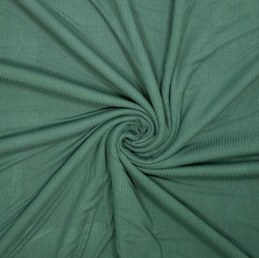 [POL-794807-790] Ribjersey Bamboo Dark Green