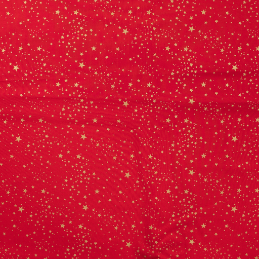 [QT-CR2006-150] Katoen Kerst Foil Small Stars Red 