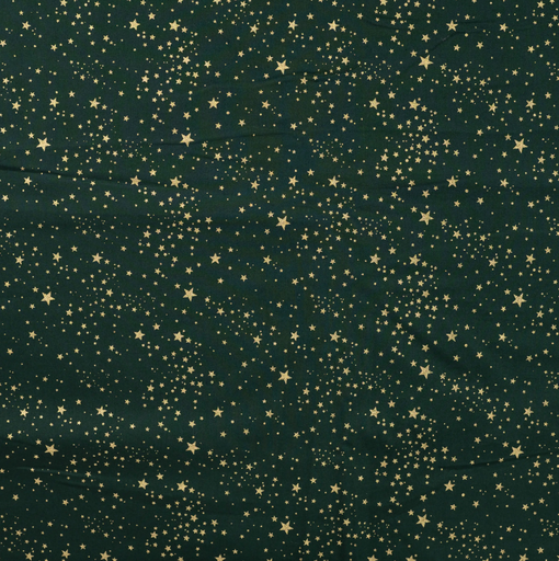 [QT-CR2006-280] Katoen Kerst Foil Small Stars Green