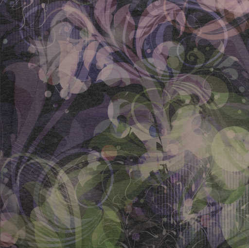 [QT-P29012-430] Jersey Print Whil of Flowers Dusty Lilac/Green
