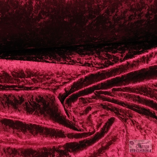 [NO-05666-018] Crushed Velours Bordeaux