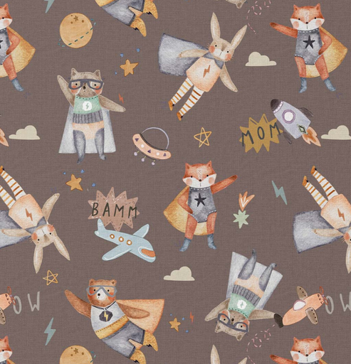 [DO-126055] Katoen Digital Print Bamm Marron