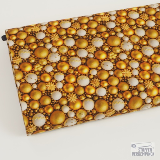 [MC-POPELINE NOEL-7002] Kerst - Christmas Balls Gold
