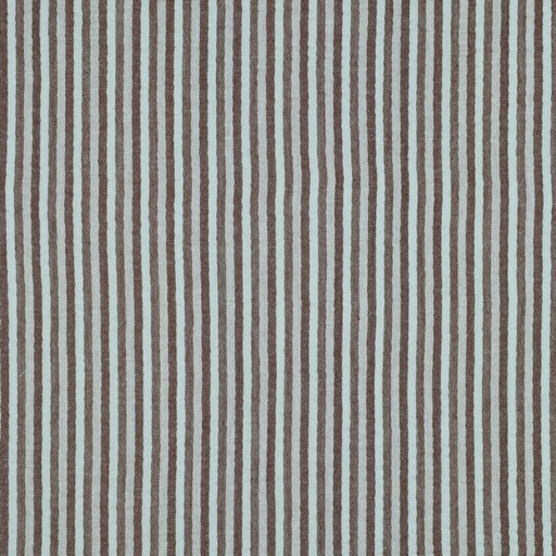 [VE-02486-001] Double Gauze Yarn Dyed Stripes Blue/Brown