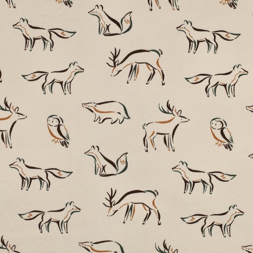 [VE-02052-077] Soft Sweat Forest Animals Natural