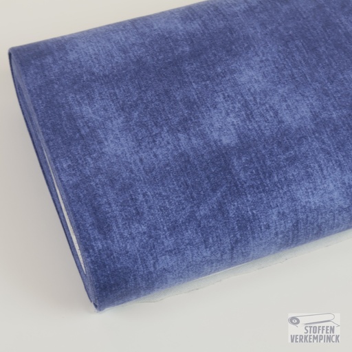 [KV-S2031R-1009] French Terry Print Jeansblue
