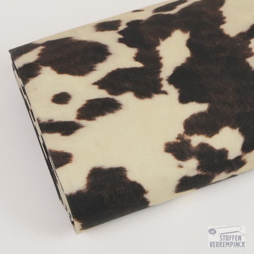 [KV-S2819R-1012] Jeans Print Cowskinn Brown