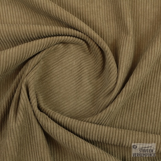 [KV-S2432R-1127] Corduroy Soepel Stretch Light Brown