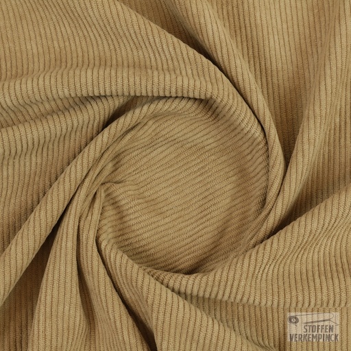 [KV-S2432R-1130] Corduroy Soepel Stretch Camel