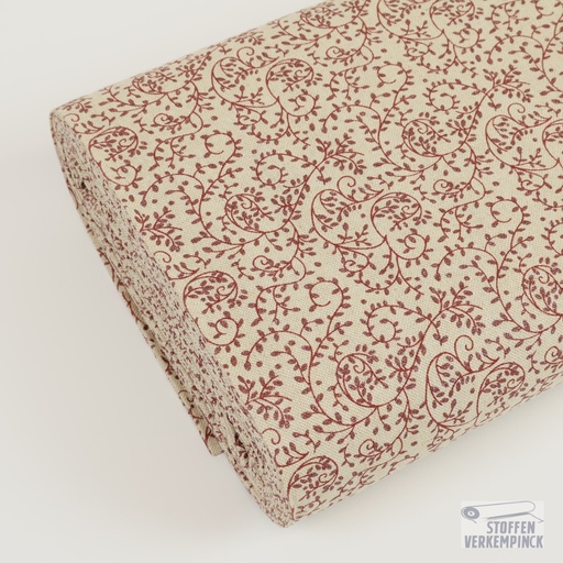 [MC-POPPBS0000-7004] Kerst Canvas Linnenlook Glitterslinger Bordeaux