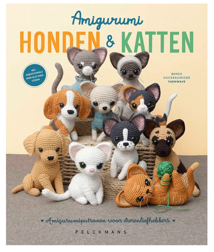 [DBF-9999-9006] BOEK - Amigurumi Honden en katten - Banga Vaicekauskiene