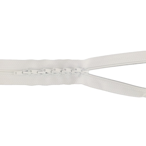 [KV-736R-1103] Spiraalrits op kaart Offwhite - 3mtr incl. 6 schuivers  