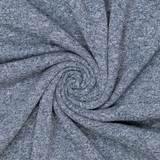 [POL-969960-49] Tricot Fleece Melange Denimblue