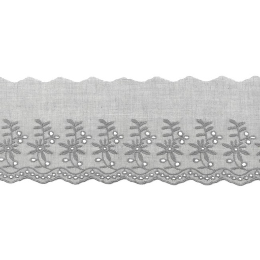 [KV-31472] Broderie Kant Dubbele Bloem