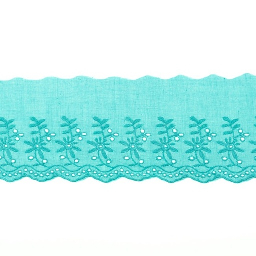 [KV-31461] Broderie Kant Dubbele Bloem