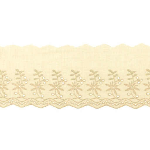 [KV-31471] Broderie Kant Dubbele Bloem