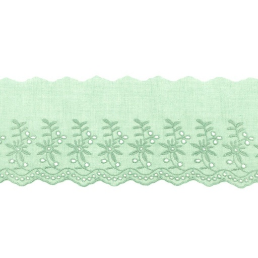 [KV-31468] Broderie Kant Dubbele Bloem