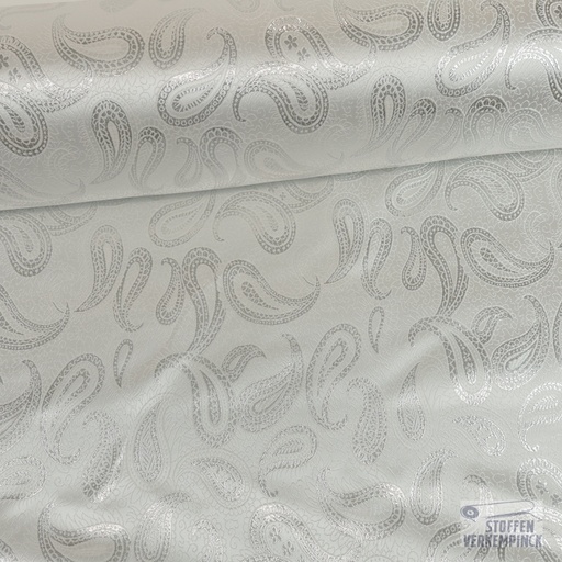 [JO-4856-70] Brokaat Paisley Zilver
