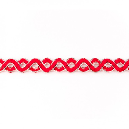 [KV-40837] Chenille Slinger met Zilver 20mm