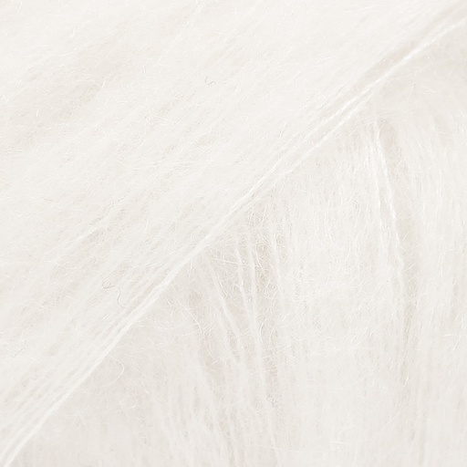 [438-108801] DROPS KID-SILK UNICOLOR 01 off white