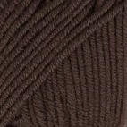 [438-108509] DROPS MERINO EXTRA FINE UNI COLOUR 09 dark brown