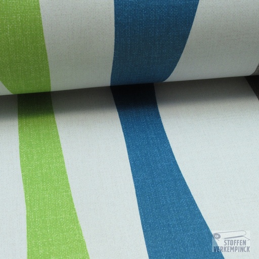 [LD-MIAMI-5758/2001] Dim-out Streep groen blauw beige