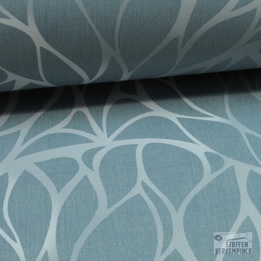 [LD-MIAMI-5753/2014] Dimout Abstract Leaf zacht blauw