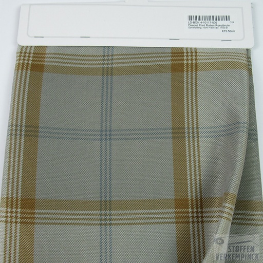 [LD-BON.4-10117-005] Dimout Print Ruiten Roestbruin