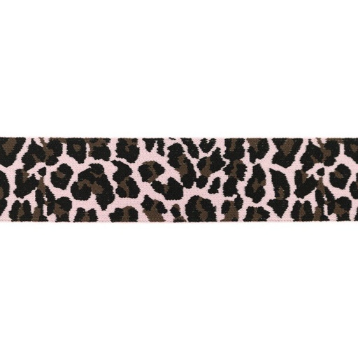 [KV-32992] Elastiek Leopard 40mm Roze