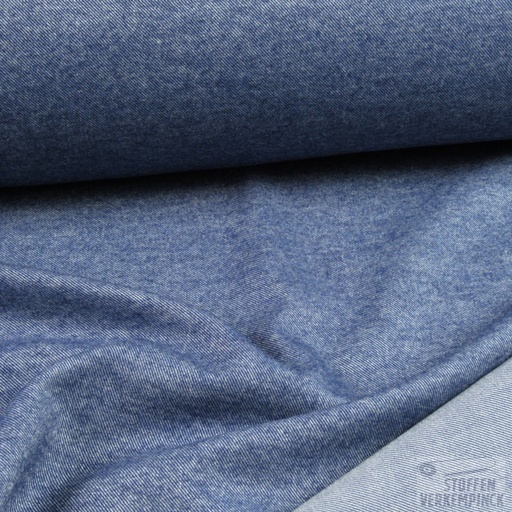 [NU-A823-32891] Flanelle Twill Uni Denim
