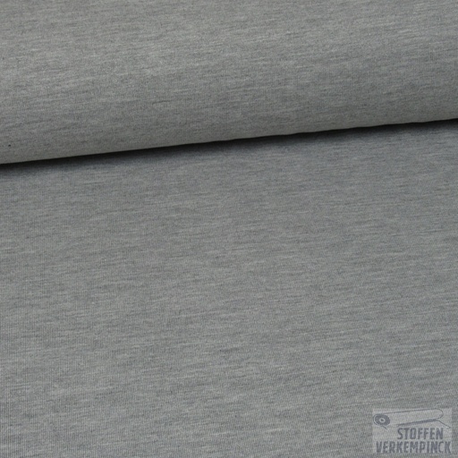 [POL779512-960] French Terry Bamboo Mélange Light Grey