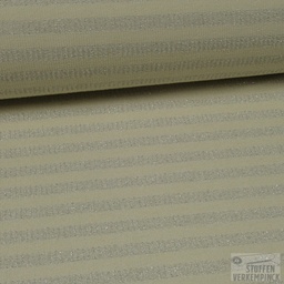 [BI-109655-S] French Terry Glitter Stripes Silver