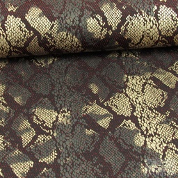 [NO-14403-015] Glitter Jersey Foil Print Leopard Red