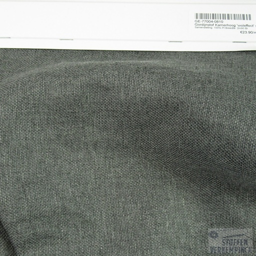 [GE-77004-0810] Gordijnstof Kamerhoog 'woleffect' met Looddraad