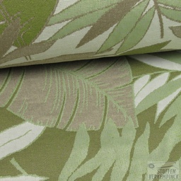 [AN-PZJAQEOLOVERDE140] Jacquard Leaves Green