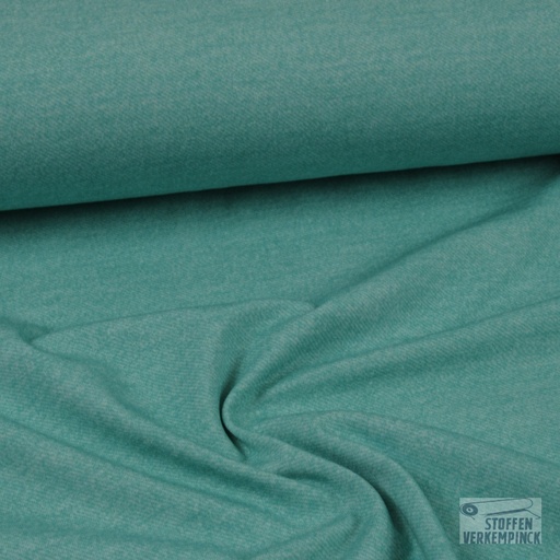[MU-4852-1403] Jersey Digiprint 'Jeans' - Jade