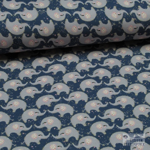 [MU-5066-1107] Jersey Digital Elephants Navy