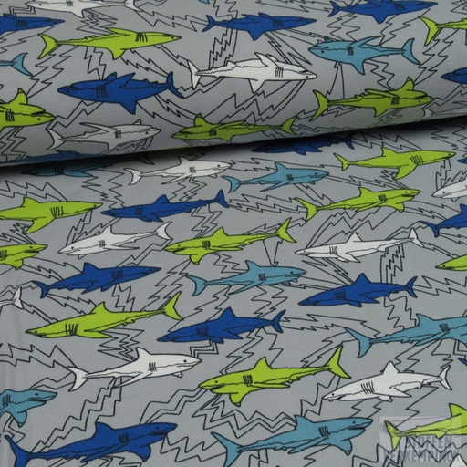 [VE-08268-002] Jersey Bio Electric Shark Lichtgrijs