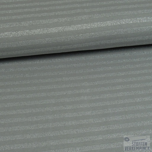 [HE-990.109-5002] Jersey Glitter Strepen Grijs
