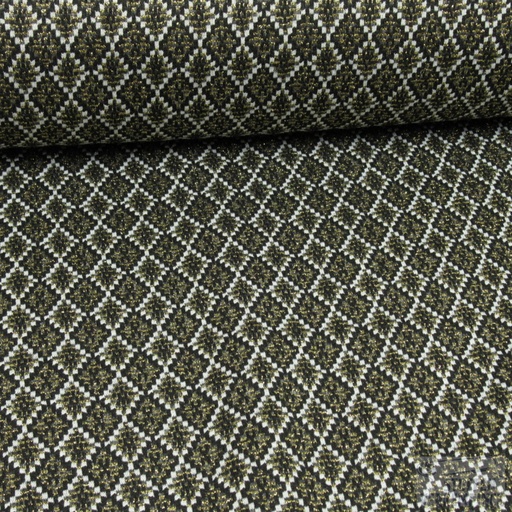 [QT-Q22308-275] Jersey Jacquard Diamonds Gold
