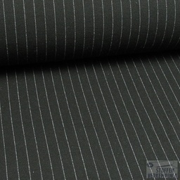 [POL-453001-2] Jersey Krijtstreep Zwart