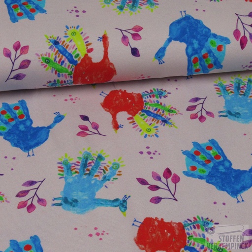 [HE-134.170-0001] Jersey Print Handafdruk Roze
