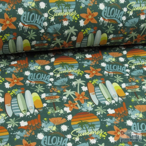 [MC-POPOHANA-7002] Katoen Bio Print Surfing