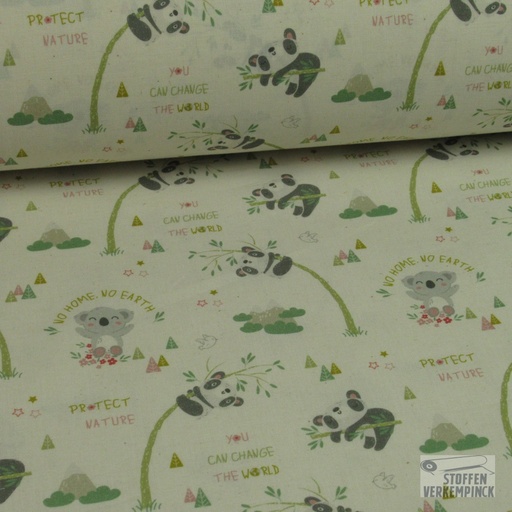 [MC-POPWISH-7007] Katoen Bio Print 'Protect Nature'