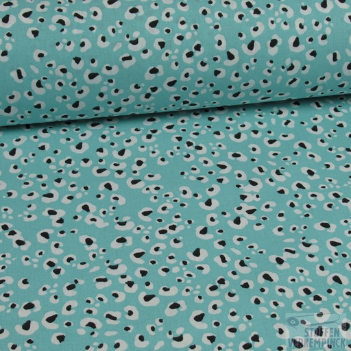 [DO-37LEOPIC150] Katoen Print Leop Mint