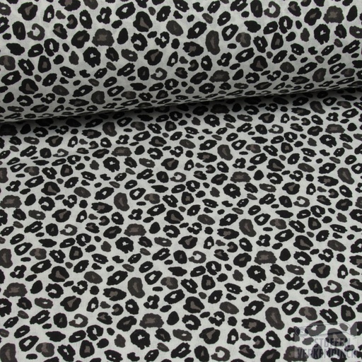 [MF-4670-001] Katoen Print Luipaard Wit