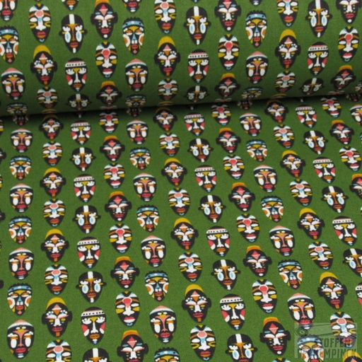 [SA-MASK-KAKZ000] Katoen Print Maskers Khaki
