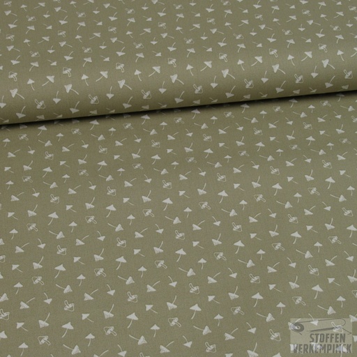 [HE-133.702-0006] Katoen Print Paddenstoeltjes Beige