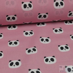 [CD-5164-006] Katoen print panda roze