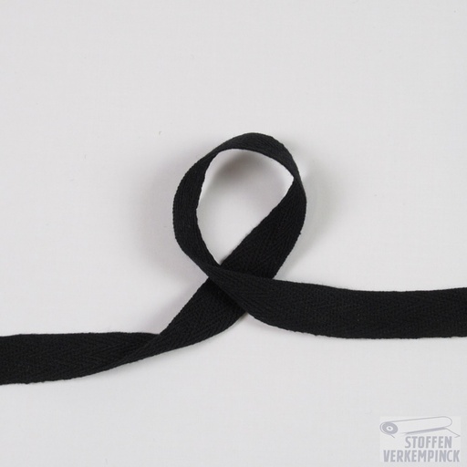 [EM-30115-310] Keperlint 15mm Zwart